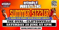 Rumble Wrestling comes to The Oval 2025 - 2 KIDS GO FREE WITH ADULT TICKET